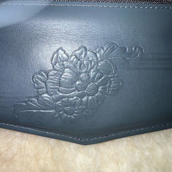 NOS Heritage Leathers Thin Clutch Tri Fold Snap Close Leather Wallet Made In USA - Picture 11 of 11